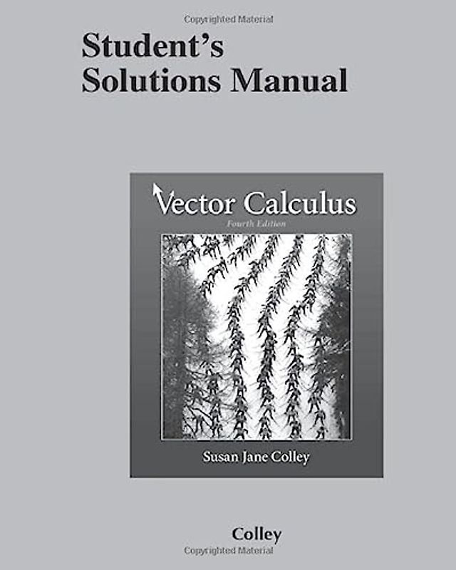 Student's Solutions Manual for Vector Calculus