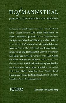 Hofmannsthal-Jahrbuch. Jahrbuch zur europäischen Moderne