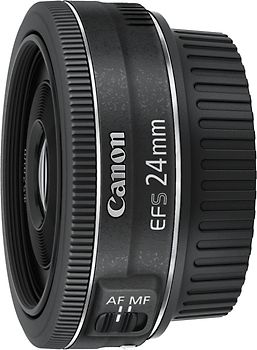 Canon EF-S 24 mm F2.8 STM 52 mm Objectif  (adapté à Canon EF-S) noir