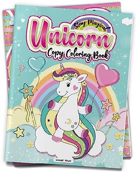 Stay Magical Unicorn Copy Coloring Book: Fun Activity Books for Children