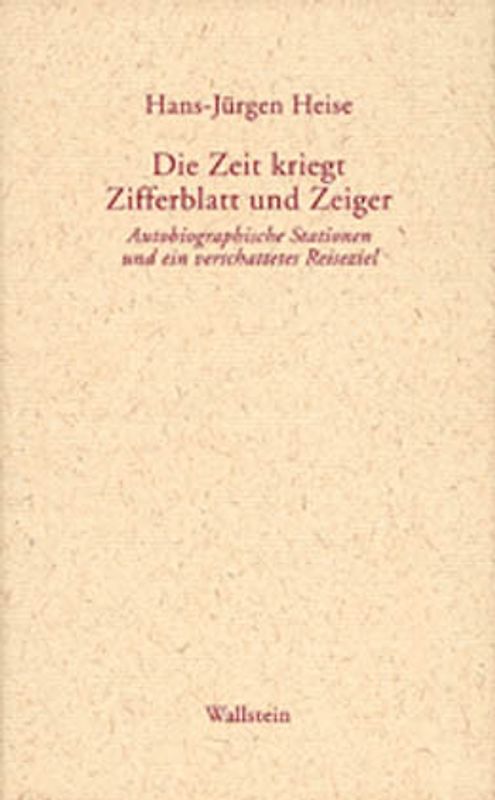 Die Zeit kriegt Zifferblatt und Zeiger