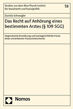 Das Recht auf Anhörung eines bestimmten Arztes (§ 109 SGG)
