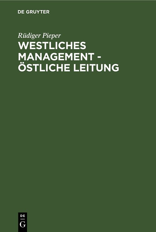 WESTL.MANAGEMENT - OESTL. LEITUNG (PIEPER)