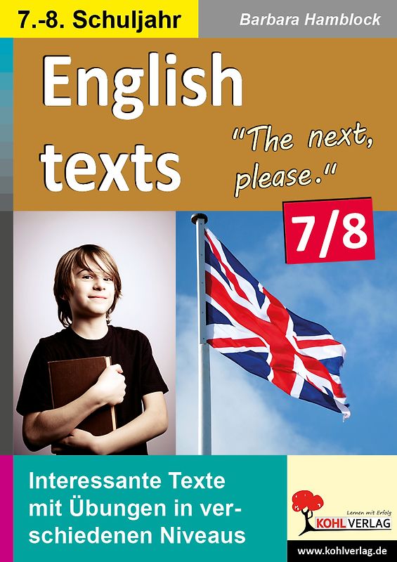 English texts 2 - Sprachkompetenz und Textverständnis / Klasse 7-8