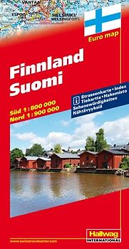 Finnland Strassenkarte 1:800 000 / 1:900 000