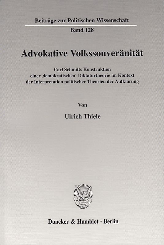 Repräsentation und Autonomieprinzip.