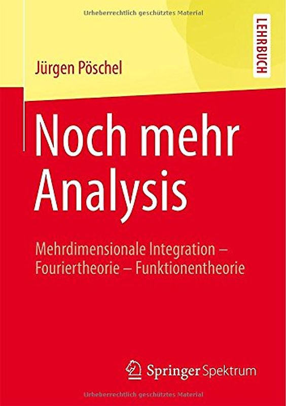Noch mehr Analysis