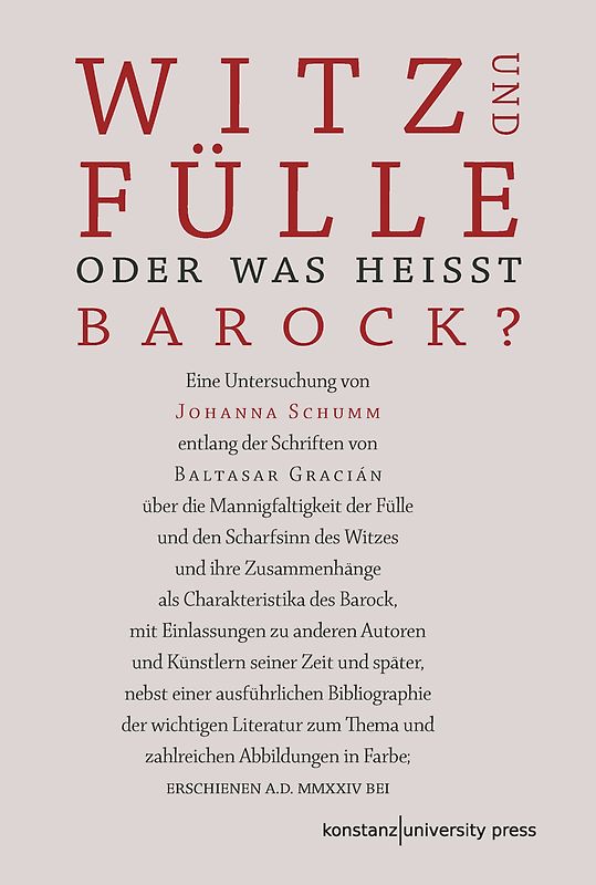 Witz und Fülle. Oder was heißt barock?