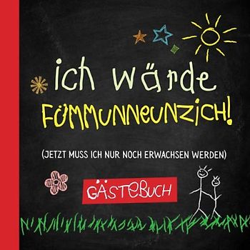 Ich wärde fümmunneunzich: Gästebuch zum 95.Geburtstag für Mann oder Frau - 95 Jahre - Lustiges Geschenk & Geburtstagsdeko - Buch für Glückwünsche und Fotos der Gäste