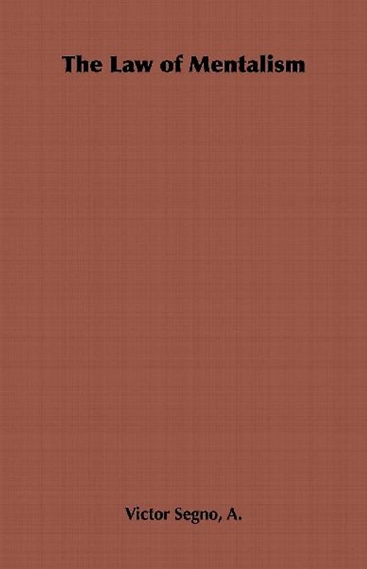 The Law of Mentalism