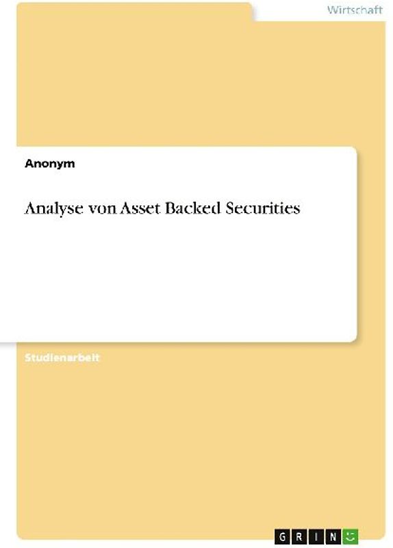 Analyse von Asset Backed Securities