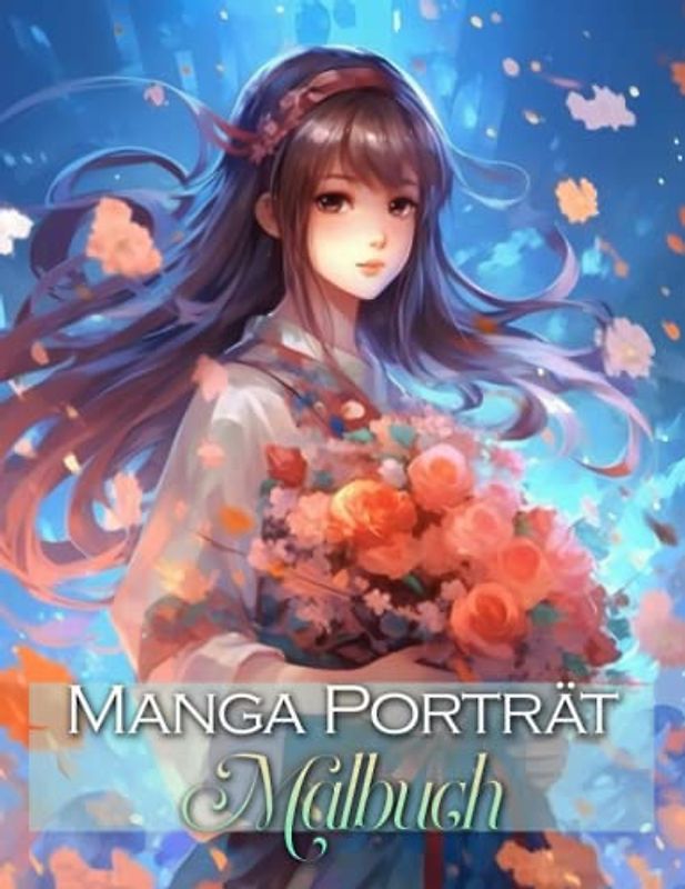 Manga Porträt Malbuch: Einzigartige Malseiten für Anime-Fans: 50 bezaubernde Porträts für Mädchen, Erwachsene und Kinder. Eine ideale Möglichkeit, um ... seine künstlerische Kreativität zu fördern.