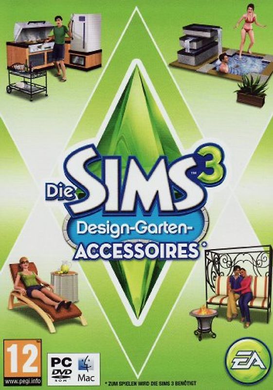 Die Sims 3: Design-Garten-Accessoires [AddOn, Internationale Version] PC Spiele