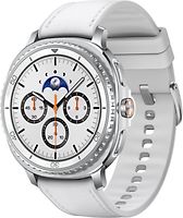 Samsung Galaxy Watch8 Classic 46 mm aluminium kast white op Hybrid Band white [Wi-Fi + 4G]