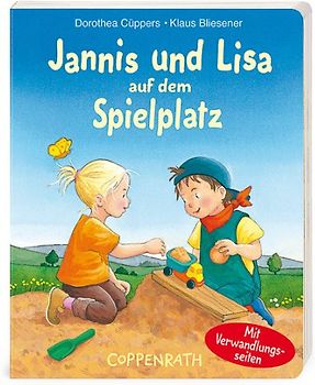 Jannis und Lisa auf dem Spielplatz