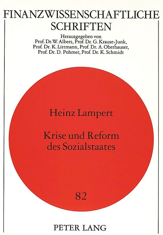 Krise und Reform des Sozialstaates