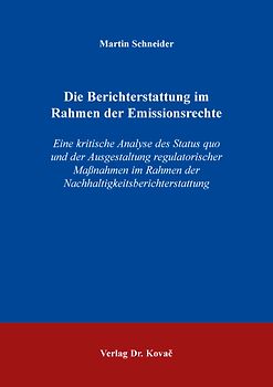 Die Berichterstattung im Rahmen der Emissionsrechte