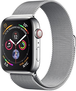 Apple Watch Series 4 44 mm boîtier en acier inoxydable avec Bracelet Milanais [Wifi+ Cellular]