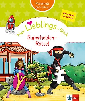 Klett Mein Lieblings-Block: Superhelden-Rätsel