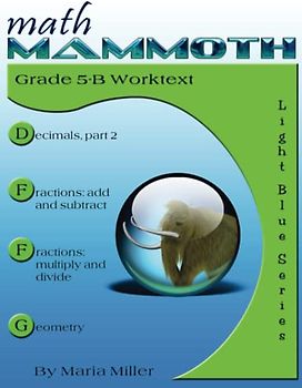 Math Mammoth Grade 5-B Worktext
