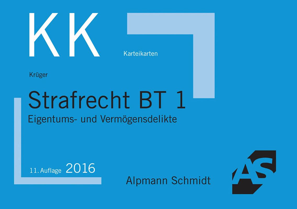 Karteikarten Strafrecht BT 1