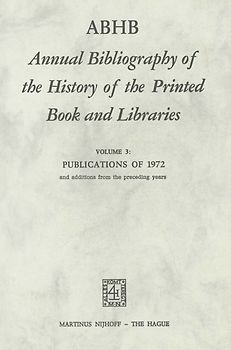 ABHB Annual Bibliography of the History of the Printed Book and Libraries