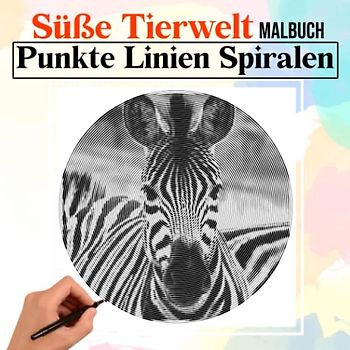 Süße Tierwelt Punkte Linien Spiralen Malbuch: Mit 30 Bildern von entzückenden wilden Tieren zum Ausmalen und Spaß | Geschenke für Kinder, Jugendliche und mehr Altersgruppen an besonderen Tagen