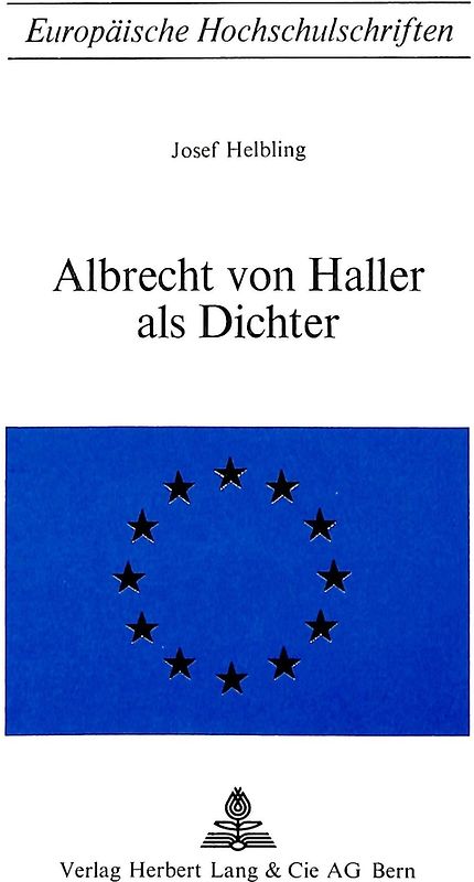 Albrecht von Haller als Dichter