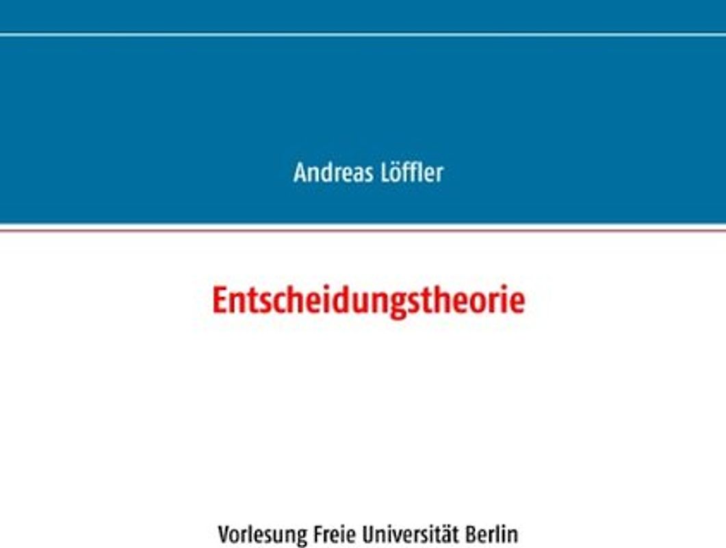 Entscheidungstheorie