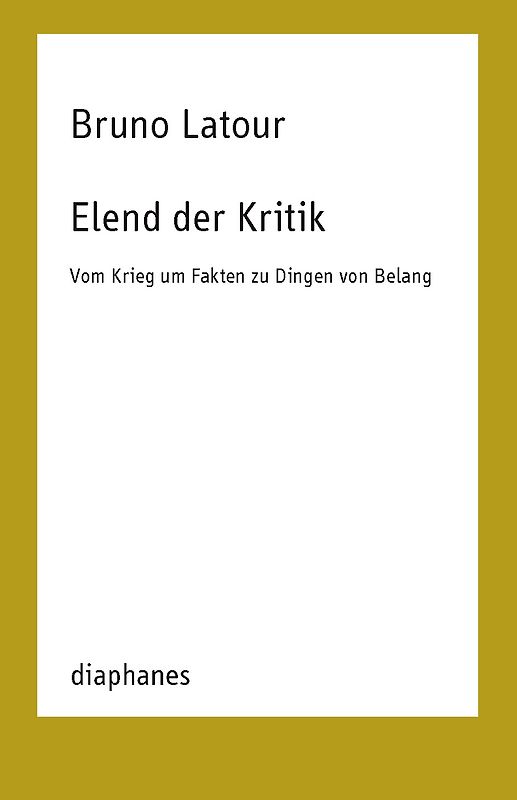 Elend der Kritik