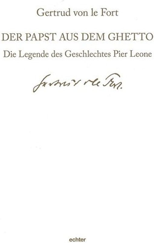 Der Papst aus dem Ghetto