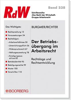 Der Betriebsübergang im Arbeitsrecht