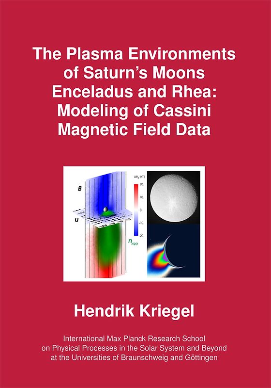 The Plasma Environments of Saturn’s Moons Enceladus and Rhea: Modeling of Cassini Magnetic Field Data
