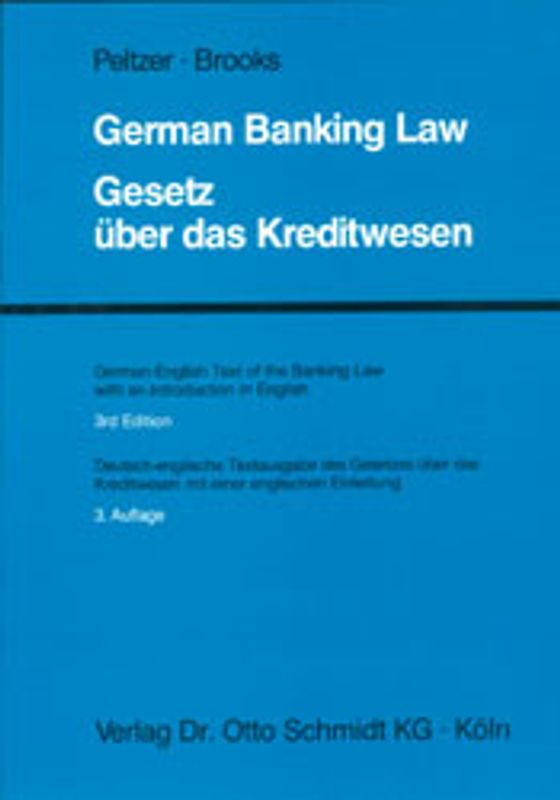 Gesetz über das Kreditwesen /German Banking Law