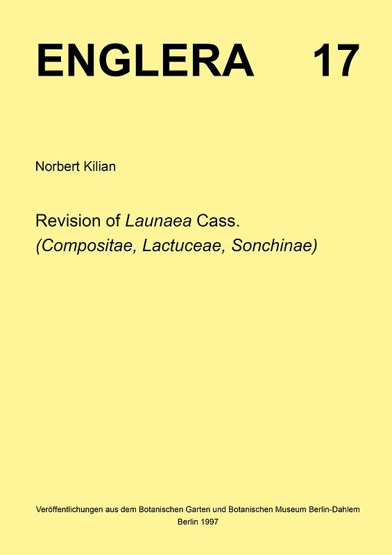 Revision of Launaea Cass. (Compositae, Lactuceae, Sonchinae)