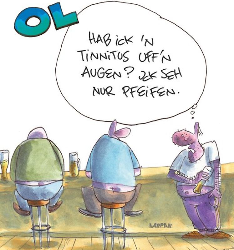 Hab ick'n Tinnitus uff'n Augen?