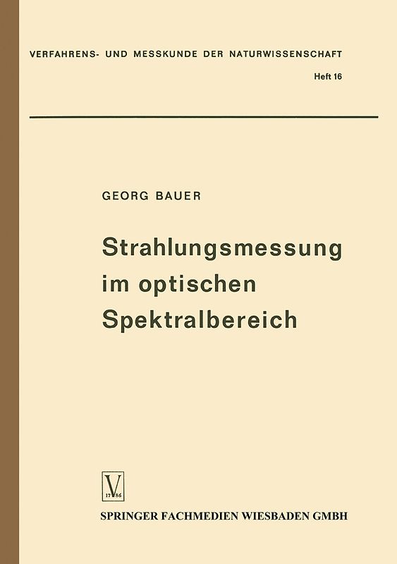 Strahlungsmessung im optischen Spektralbereich