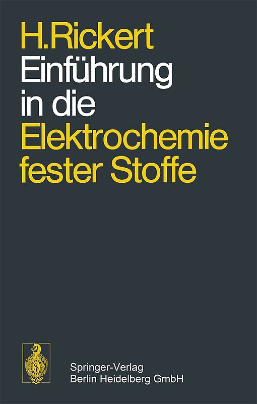 Einführung in die Elektrochemie fester Stoffe