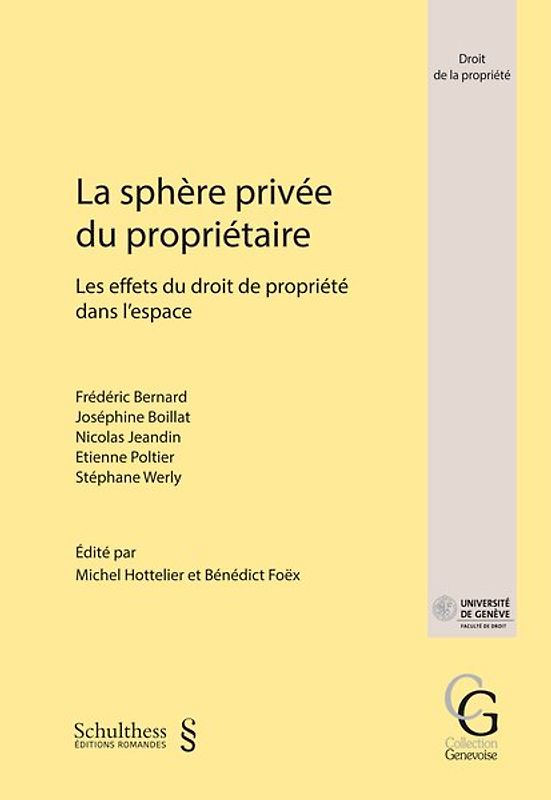 La sphère privée du propriétaire
