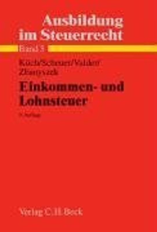 Ausbildung im Steuerrecht  Einkommen- und Lohnsteuer