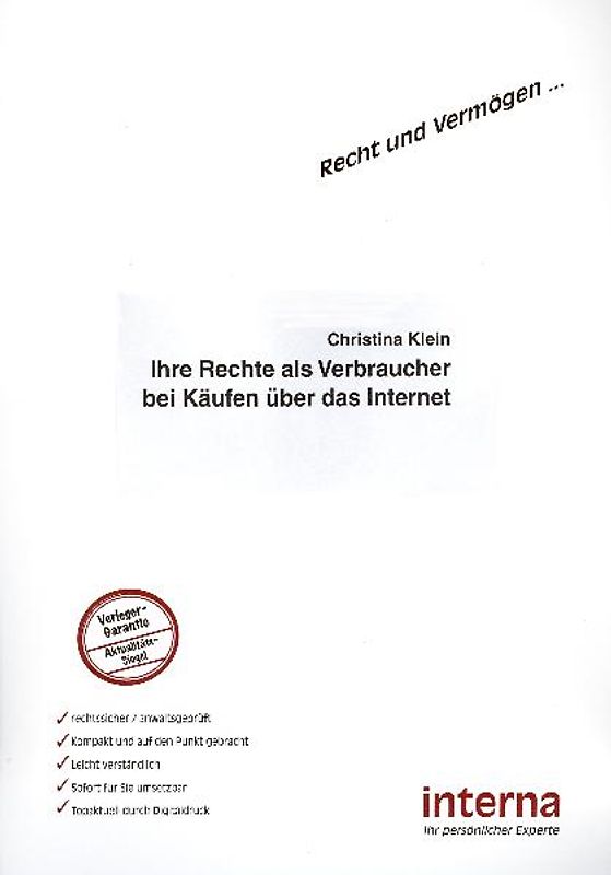 Ihre Rechte als Verbraucher bei Käufen im Internet