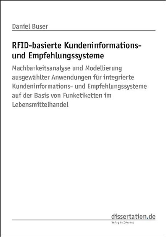 RFID-basierte Kundeninformations- und Empfehlungssysteme