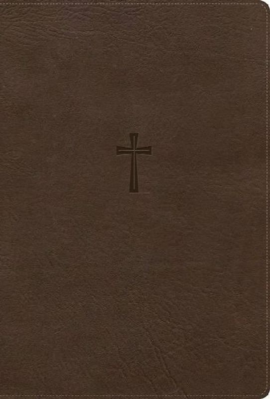 CSB Super Giant Print Reference Bible, Optimal Type, Digital Study Edition, Brown Leathertouch, Indexed