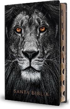 Biblia Reina Valera 1960 Letra Grande. Biblia León Símil Piel Índice / Spanish Bible Rvr 1960 Handy Size Large Print Imitation Leather Lion of Judah