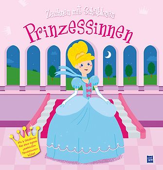 Zeichnen mit Schablonen - Prinzessinnen