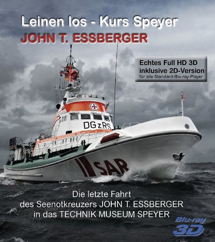 Seenotkreuzers John T. Essberger: Leinen los - Kurs Speyer [3D inkl. 2D Version] 3D Blu-ray Disc