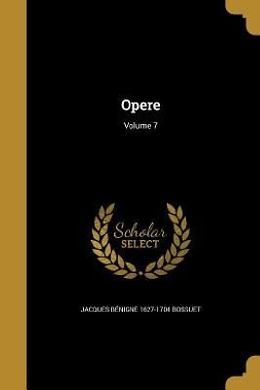 Opere; Volume 7