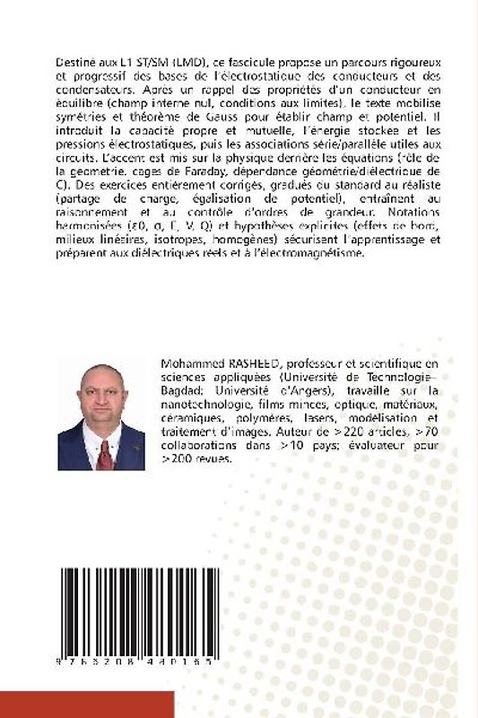 Électrostatique: conducteurs, condensateurs, capacité, énergie