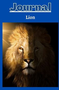 lion journal series 2 with a cobalt blue background