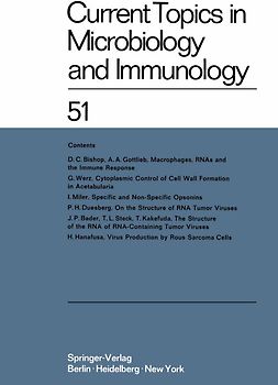 Current Topics in Microbiology and Immunology / Ergebnisse der Mikrobiologie und Immunitätsforschung